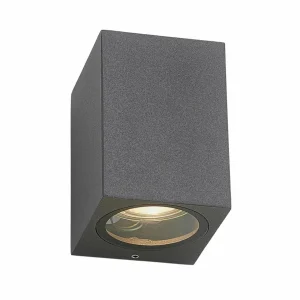 Lucande Spot d'extérieur Lavina gris foncé GU10 1 lampe^ Appliques Murales Extérieures