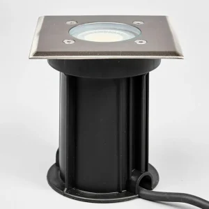 Lindby Spot encastrable sol carré Insa, IP67^ Spots Encastrés Dans Le Sol D'Extérieur