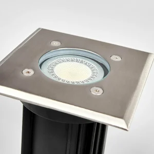 Lindby Spot encastrable sol carré Insa, IP67^ Spots Encastrés Dans Le Sol D'Extérieur