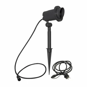 STAR TRADING Spot sur piquet Focus en noir, hauteur 30 cm^ Projecteurs D'Extérieur