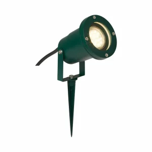 Brilliant Spot sur piquet Frasco, vert, aluminium, verre, GU10^ Projecteurs D'Extérieur