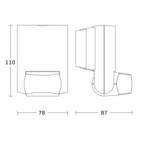 STEINEL IS 130-2 détecteur de mouvement anthracite^ Détecteurs De Mouvement