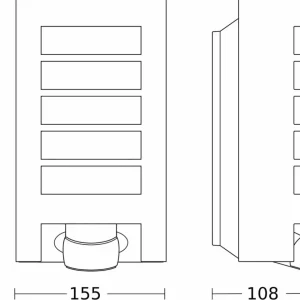 STEINEL L 12 S applique capteur, anthracite^ Appliques D'Extérieur Avec Détecteur