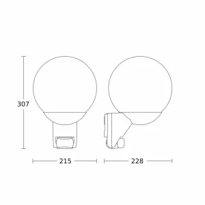 STEINEL L 585 S applique d'extérieur capteur blanc^ Appliques D'Extérieur Avec Détecteur