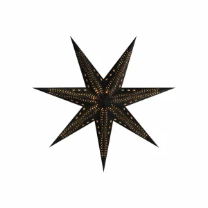 STERNTALER Samt étoile en papier, Ø 75 cm noir^ Lumière De Noël