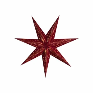 STERNTALER Samt étoile en papier, Ø 75 cm rouge^ Lumière De Noël