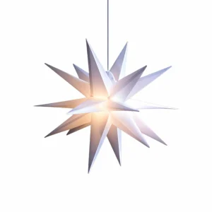STERNTALER étoile déco IP44 E14 Ø 55 cm blanc^ Lumière De Noël