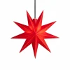 STERNTALER étoile LED 9 branches rouge^ Lumière De Noël