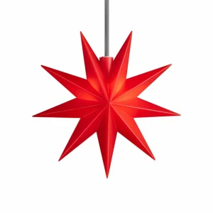 STERNTALER étoile LED 9 branches rouge^ Lumière De Noël