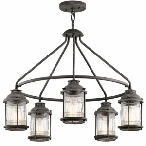 KICHLER Suspension Ashland Bay aspect zinc patiné^ Suspensions D'Extérieur