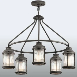 KICHLER Suspension Ashland Bay aspect zinc patiné^ Suspensions D'Extérieur