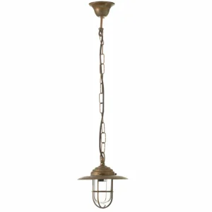 Moretti Luce Suspension Bruno pour l'extérieur, laiton antique^ Suspensions D'Extérieur