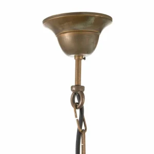 Moretti Luce Suspension Bruno pour l'extérieur, laiton antique^ Suspensions D'Extérieur