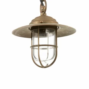 Moretti Luce Suspension Bruno pour l'extérieur, laiton antique^ Suspensions D'Extérieur