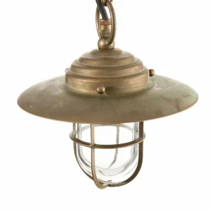 Moretti Luce Suspension Bruno pour l'extérieur, laiton antique^ Suspensions D'Extérieur