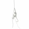 SELETTI Suspension déco LED Monkey Lamp blanche, suspendue^ Lampes Décoratives