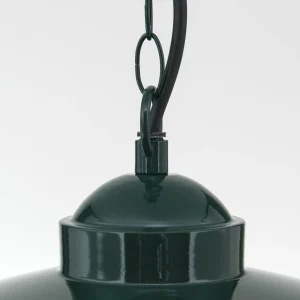 ORION Suspension d'extérieur Edward, vert, Ø 27,5 cm, aluminium/verre^ Suspensions D'Extérieur