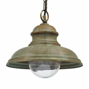 Moretti Luce Suspension d’extérieur Riccardo demi-globe verre^ Suspensions D'Extérieur