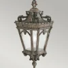 KICHLER Suspension d'extérieur Tournai, Ø 19 cm, bronze, aluminium, verre^ Suspensions D'Extérieur