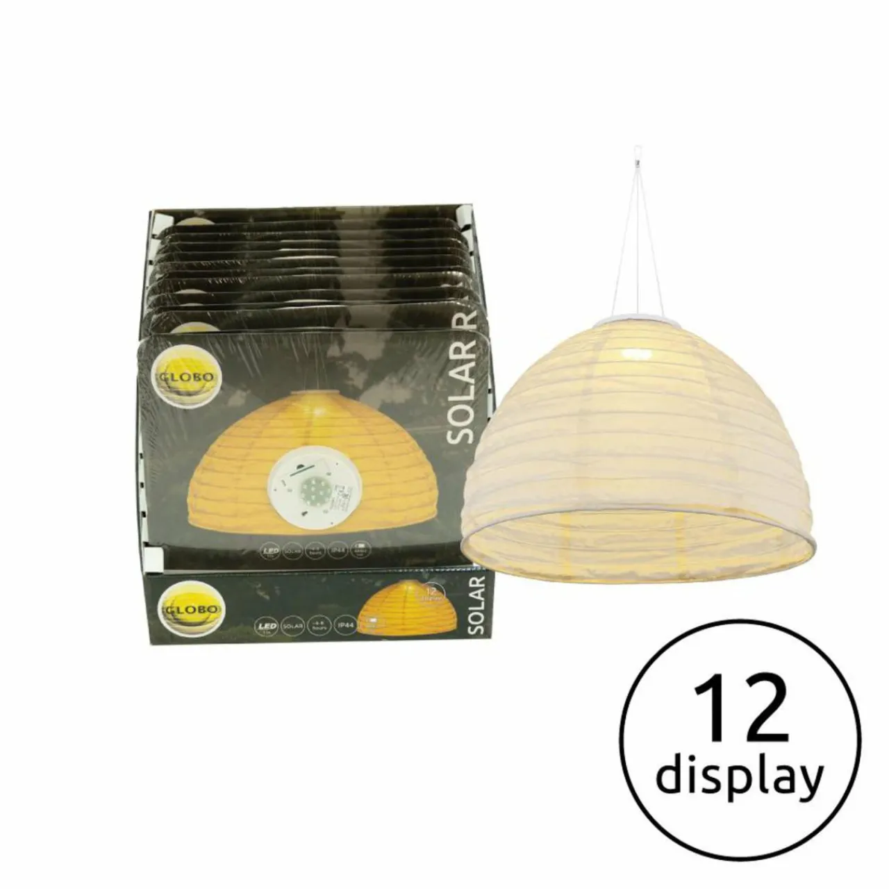 suspension_led_solaire__blanc_lin_plastique_3.webp Globo Suspension LED solaire 33982, blanc, lin, plastique^ Lampes Décoratives