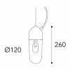 Moretti Luce Suspension 1951N laiton ancien, verre droit transp^ Suspensions D'Extérieur