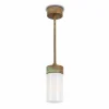Moretti Luce Suspension Silindar 3358, laiton ancien/opale^ Suspensions D'Extérieur