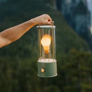 Tala Lampe à poser rechargeable Muse Portable, vert, aluminium, E27 LED^ Lampes Décoratives
