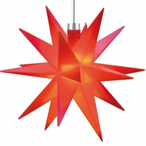 STERNTALER Étoile 18 branches rouge 12 cm^ Lumière De Noël