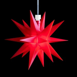 STERNTALER Étoile 18 branches rouge 12 cm^ Lumière De Noël
