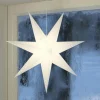 Markslöjd Étoile Clara à suspendre, velours Ø 75 cm, blanc^ Lumière De Noël