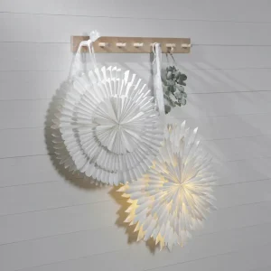 STAR TRADING Étoile déco Frost papier sans douille Ø50cm blanc^ Lumière De Noël