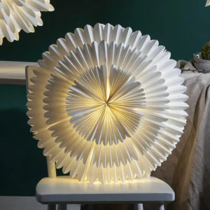 STAR TRADING Étoile déco Frost papier sans douille Ø50cm blanc^ Lumière De Noël