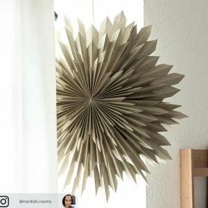 STAR TRADING Étoile déco Ice, papier sans douille, beige^ Lumière De Noël