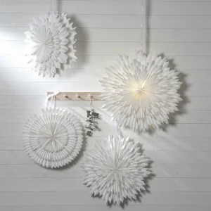 STAR TRADING Étoile déco Ice papier, sans douille Ø70cm blanche^ Lumière De Noël