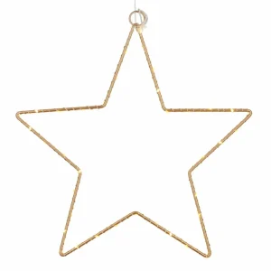 Sirius Étoile déco LED Liva Star, dorée, Ø 30 cm^ Lumière De Noël