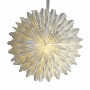 STAR TRADING Étoile déco Snow papier sans douille Ø70cm blanc^ Lumière De Noël