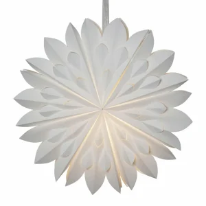 STAR TRADING Étoile décorative Cliff, papier, sans douille blanc Ø 60cm^ Lumière De Noël