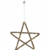 STAR TRADING Étoile décorative LED Jutta entourée de corde jute^ Lumière De Noël