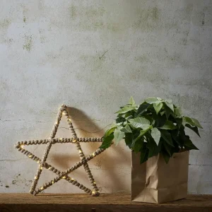 STAR TRADING Étoile décorative LED Jutta entourée de corde jute^ Lumière De Noël
