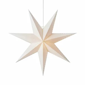 Markslöjd Étoile décorative Lively, suspendue, blanche, Ø 60 cm^ Lumière De Noël