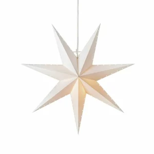 Markslöjd Étoile décorative Lively, suspendue, blanche, Ø 45 cm^ Lumière De Noël