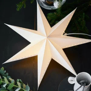 Markslöjd Étoile décorative Lively, suspendue, blanche, Ø 60 cm^ Lumière De Noël