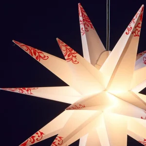 STERNTALER Étoile d'extérieur - 18 branches bl./rge^ Lumière De Noël
