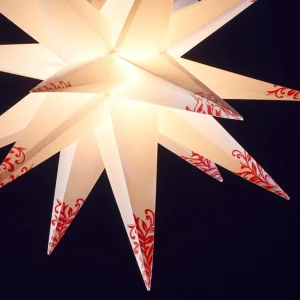 STERNTALER Étoile d'extérieur - 18 branches bl./rge^ Lumière De Noël