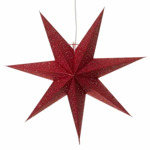STAR TRADING Étoile en papier Antique rouge^ Lumière De Noël
