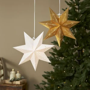 STAR TRADING Étoile en papier Classic avec douille E14, blanche^ Lumière De Noël