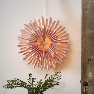 STAR TRADING Étoile en papier Crystal sans douille, rose^ Lumière De Noël