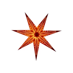 STERNTALER Étoile en papier Velours, Ø 55 cm orange^ Lumière De Noël