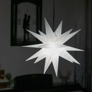 STERNTALER Étoile flocon de neige, 18 branches, imprimée^ Lumière De Noël