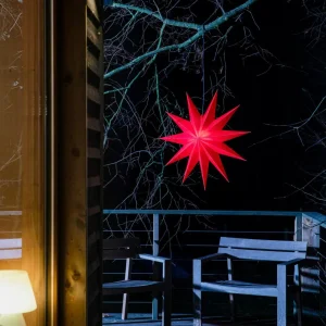 STERNTALER Étoile Jumbo, extérieur, 11 bras, Ø100 cm, rouge^ Lumière De Noël
